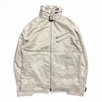 fake leather zip up blouson jacket Y2K