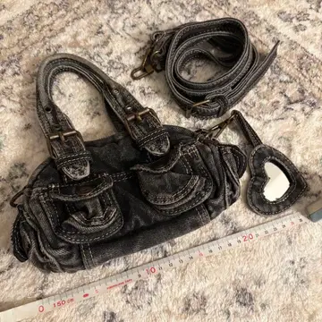 Urban Outfitters 데님 블랙 핸드백 미니백