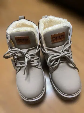 미사용 새상품 25cm 겨울 부츠 그레이