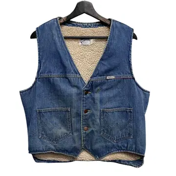 80s WRANGLER 데님 베스트 VL200NV 보아 안감