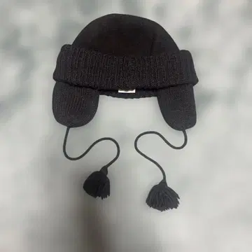 OVERRIDE 오버라이드 귀도리 니트 모자 비니 블랙