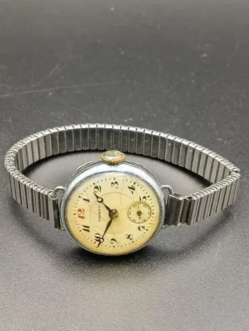 수동 와인딩 시계 스테인리스 스틸 밴딩 Orient 빈티지 가동품