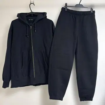 GU 헤비웨이트 맨투맨 풀 집업 후드티 이지 팬츠