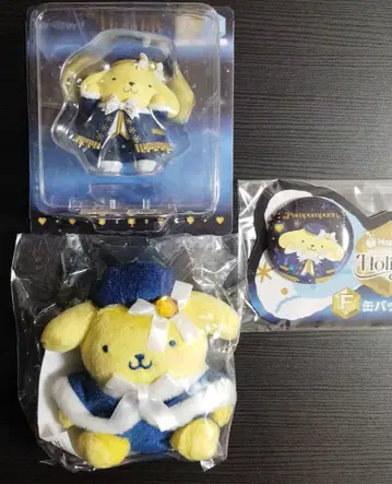 폼폼푸딩 피규어 봉제 인형 참 캔뱃지 산리오 해피 복권