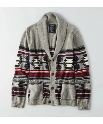 [ 아메리칸 이글 ] 니트 가디건 네이티브 자카드