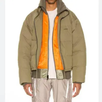 새상품 AMBUSH 리버서블 레이어드 다운 자켓 카키
