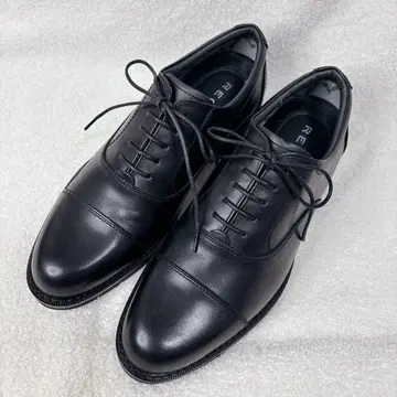 [ 미사용급 ] REGAL 비즈니스 슈즈 스트레이트 팁 고어텍스 블랙