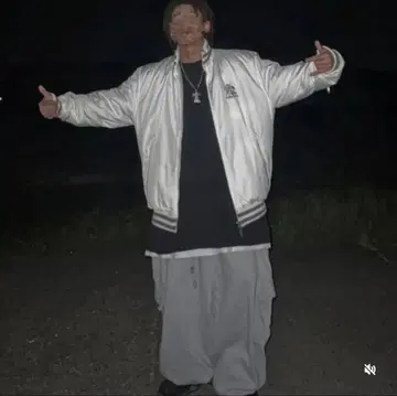 두툼한 90s FREAKY 나일론 바시티 자켓 B계열 HIPHOPY2K