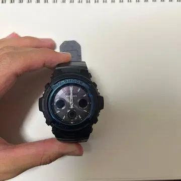 G-SHOCK 디지털/아날로그 콤비네이션 블랙/블루