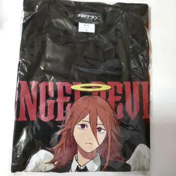 체인소 맨 천사의 악마 T셔츠 블랙 L 극장판 레제편