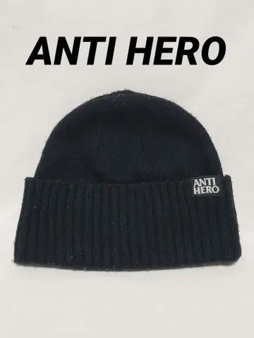 ANTI HERO 니트 모자 블랙