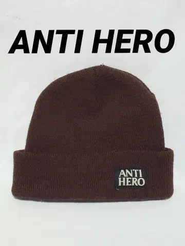 ANTI HERO 니트 모자 브라운