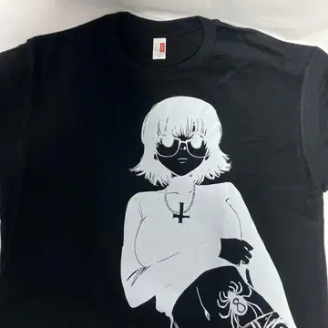 헌터x헌터 시즈크 반팔 티셔츠 M 여성용 블랙 거미
