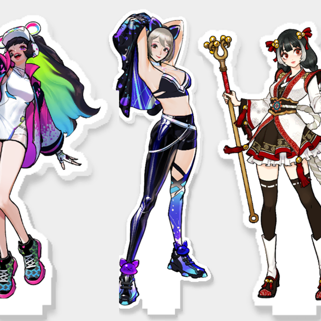 프리스타일2 캐릭터 아크릴 스탠드 굿즈 3종 [미사용 새제품]