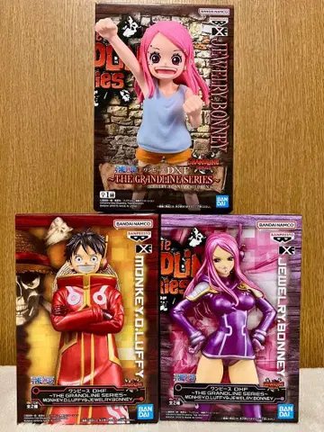 원피스 DXF 주얼리 보니 & 몽키 D 루피 피규어 3체