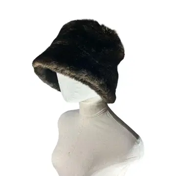 레어 00s archive 인조 모피 햇 모자