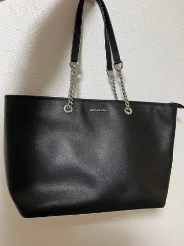 MICHAEL KORS 체인 토트백 블랙
