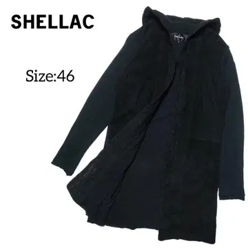 SHELLAC/셀락/롱 기장 후드티/Size:46/익명 배송