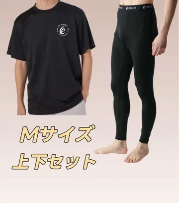 리라이브 셔츠 스포츠 & 남성용 리라이브 스패츠 상하의 세트 M 사이즈