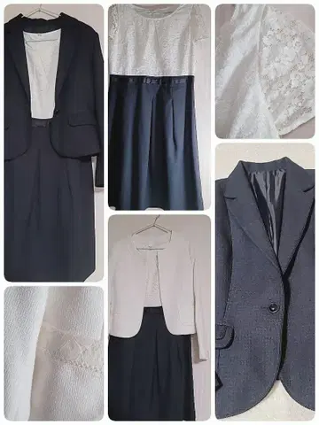 새상품급 네이비 화이트 세레모니 수트 3세트