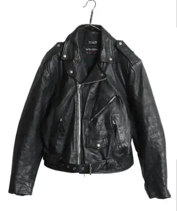 80s 90s 파키스탄 제조 윌슨 천연 가죽 더블 라이더스