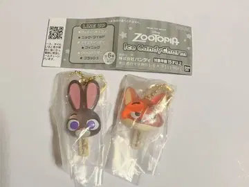 주토피아 아이스캔디 참 가챠가챠 닉 주디 2세트