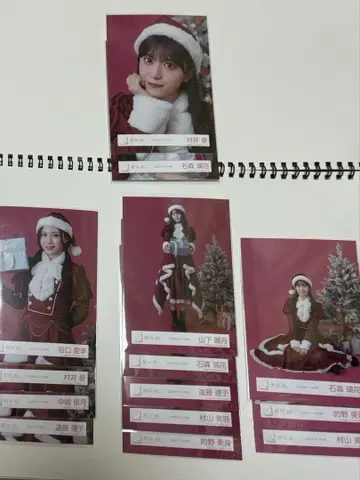 사쿠라자카46 생사진 산타 의상 3기생 묶음 판매