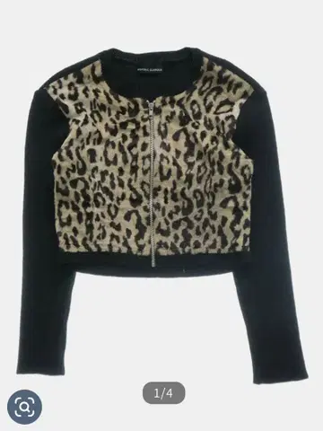 HYSTERIC GLAMOUR 레오파드 무늬 니트 스웨터