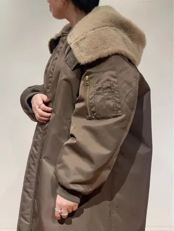 upper hights for conte 밀리터리 롱 코트