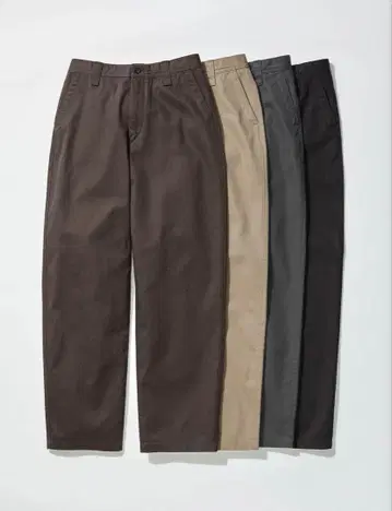 유니클로 U 와이드 핏 치노 3종 세트