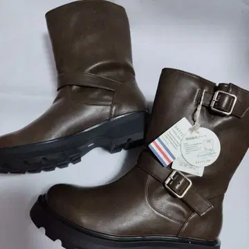 BAYFLOW 우천 겸용 엔지니어 부츠 다크 브라운 M 23.5