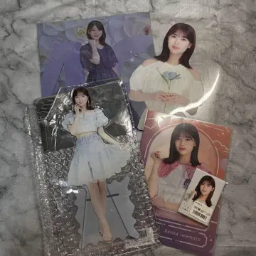 이와모토 렌카 아크릴 스탠드 클리어 파일 캔뱃지