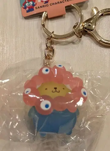 오사카 간사이 박람회 입체 마스코트 클리어 컬러 키링 [ 폼폼푸딩 ]