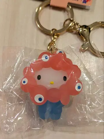 오사카 간사이 엑스포 입체 마스코트 클리어 컬러 키링 [ 헬로키티 ]