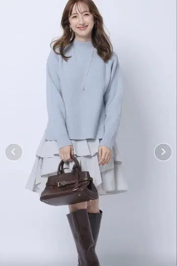 밑단 언밸런스 레이어드 미니 원피스 SET Apuweiser-riche