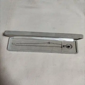 보라색 돌 펜던트 목걸이