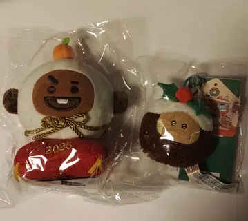 BT21 SHOOKY 미니니 오너먼트 봉제 인형 카가미모치 2025