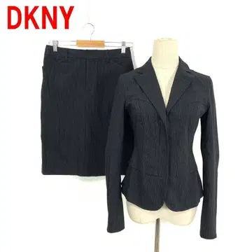 A5298 DKNY 스트라이프 면 네이비 스커트 정장 세트 4