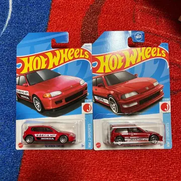 핫휠 혼다 시빅 미니카 2대 세트