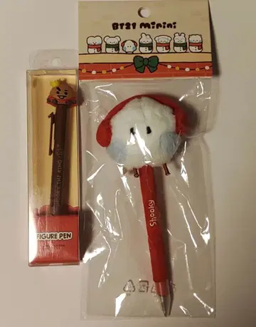 BT21 SHOOKY 젤펜 세트 킹 크리스마스 마스코트