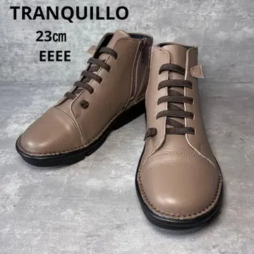 새상품 TRANQUILLO 부츠 컴포트 슈즈 레이스업 천연 가죽
