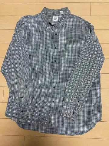 올드 갭 GAP 체크 무늬 긴팔 셔츠 L 사이즈 격자 무늬