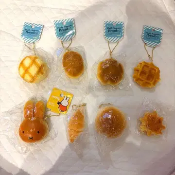 스퀴즈 미피 와플 멜론빵 크림빵 묶음 판매