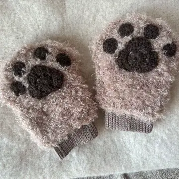 개 손 발바닥 암워머 장갑 핸드메이드 고양이 손