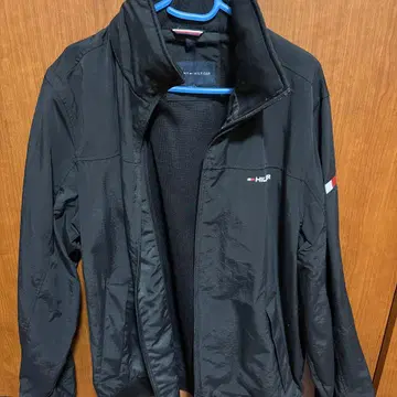 HILFIGER 블랙 나일론 자켓