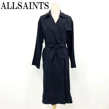 LA5900 올세인츠 롱 트렌치코트 블랙 XS