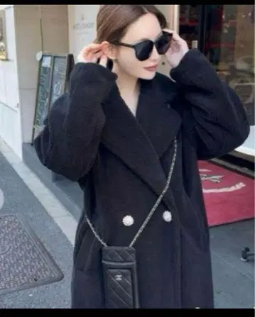 Rady 보아 롱 코트 보아 코트 테디베어 코트