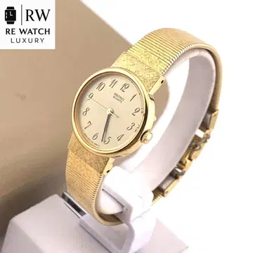 7-4169 세이코 2C21-0060 쿼츠 골드 손목시계