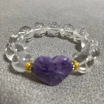 수정과 찰로아이트 팔찌