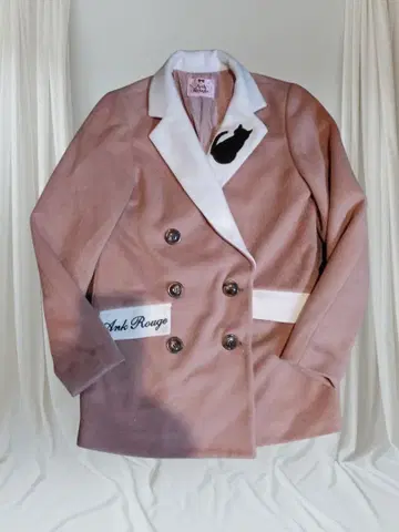 Ank Rouge 핑크 화이트 자켓